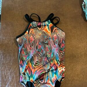 A fun multi-colored leotard